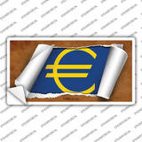 Euro Flag Scroll Novelty Sticker Decal