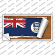 Falkland Islands Flag Scroll Novelty Sticker Decal