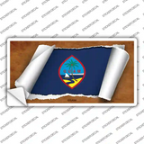 Guam Flag Scroll Novelty Sticker Decal