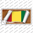 Guinea Flag Scroll Novelty Sticker Decal