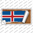 Iceland Flag Scroll Novelty Sticker Decal