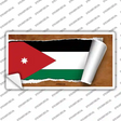 Jordan Flag Scroll Novelty Sticker Decal