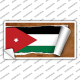 Jordan Flag Scroll Novelty Sticker Decal