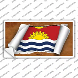 Kiribati Flag Scroll Novelty Sticker Decal