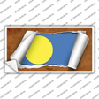 Palau Flag Scroll Novelty Sticker Decal