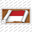 Monaco Flag Scrolls Novelty Sticker Decal