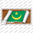 Mauritania Flag Scroll Novelty Sticker Decal