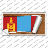 Monaco Flag Scroll 2 Novelty Sticker Decal