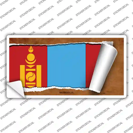 Monaco Flag Scroll 2 Novelty Sticker Decal