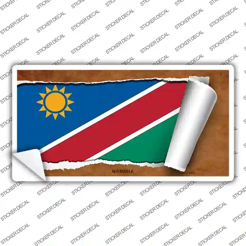 Namibia Flag Scroll Novelty Sticker Decal