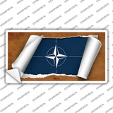 Nato Flag Scroll Novelty Sticker Decal