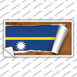 Naury Flag Scroll Novelty Sticker Decal