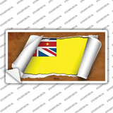 Nive Flag Scroll Novelty Sticker Decal