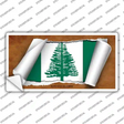 Norfolk Islands Flag Scroll Novelty Sticker Decal