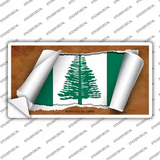 Norfolk Islands Flag Scroll Novelty Sticker Decal