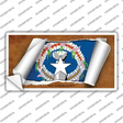Northern Marianas Flag Scroll Novelty Sticker Decal