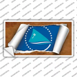 Pacific Community Flag Scroll Novelty Sticker Decal