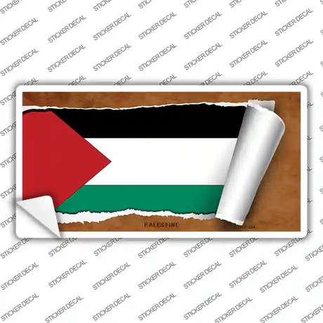 Palestine Flag Scroll Novelty Sticker Decal