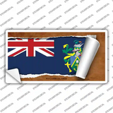 Pitcairn Islands Flag Scroll Novelty Sticker Decal