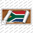 South Africa Flag Scroll Novelty Sticker Decal