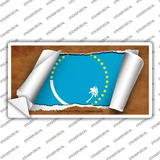 South Pacific Commission Flag Scroll Novelty Sticker Decal