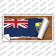 St Helena Flag Scroll Novelty Sticker Decal