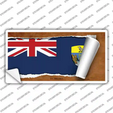 St Helena Flag Scroll Novelty Sticker Decal