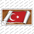 Turkey Flag Scroll Novelty Sticker Decal