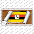 Uganda Flag Scroll Novelty Sticker Decal