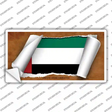 United Arab Emirates Flag Scroll Novelty Sticker Decal