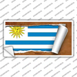 Uruguay Flag Scroll Novelty Sticker Decal