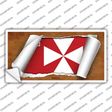 Wallis Flag Scroll Novelty Sticker Decal