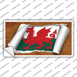 Wales Flag Scroll Novelty Sticker Decal