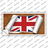 Britain Flag Scroll Novelty Sticker Decal