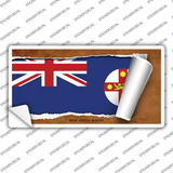 New South Wales Flag Scroll Novelty Sticker Decal