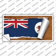 Tasmania Flag Scroll Novelty Sticker Decal