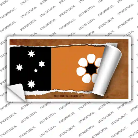 Northern Territory Flag Scroll Novelty Sticker Decal