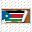 South Sudan Flag Scroll Novelty Sticker Decal