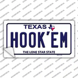 Hookem Texas Novelty Sticker Decal