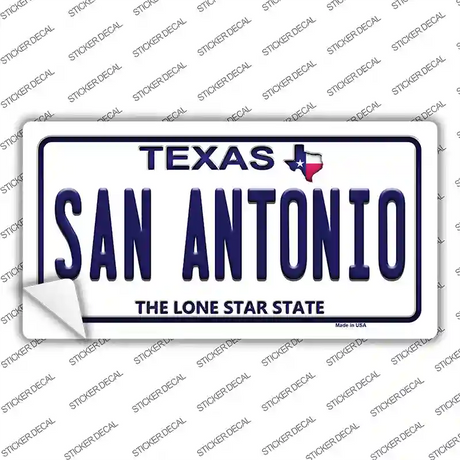 San Antonio Texas Novelty Sticker Decal