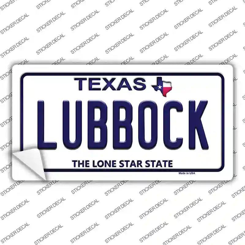 Lubbock Texas Novelty Sticker Decal