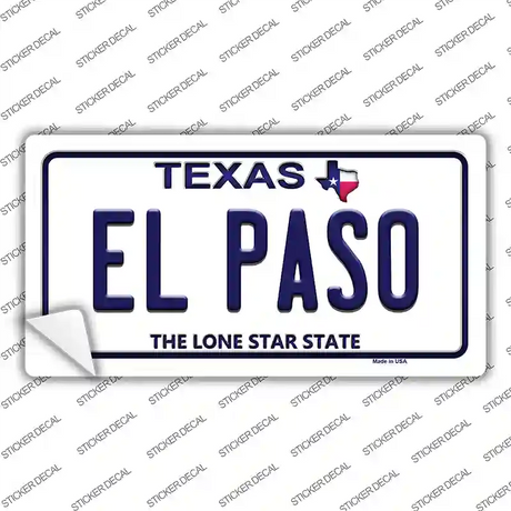 El Paso Texas Novelty Sticker Decal