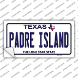 Padre Island Texas Novelty Sticker Decal