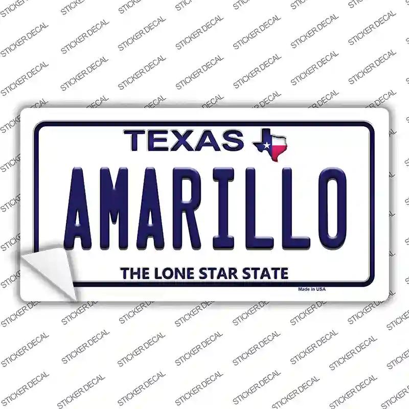 Amarillo Texas Novelty Sticker Decal