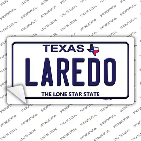 Laredo Texas Novelty Sticker Decal