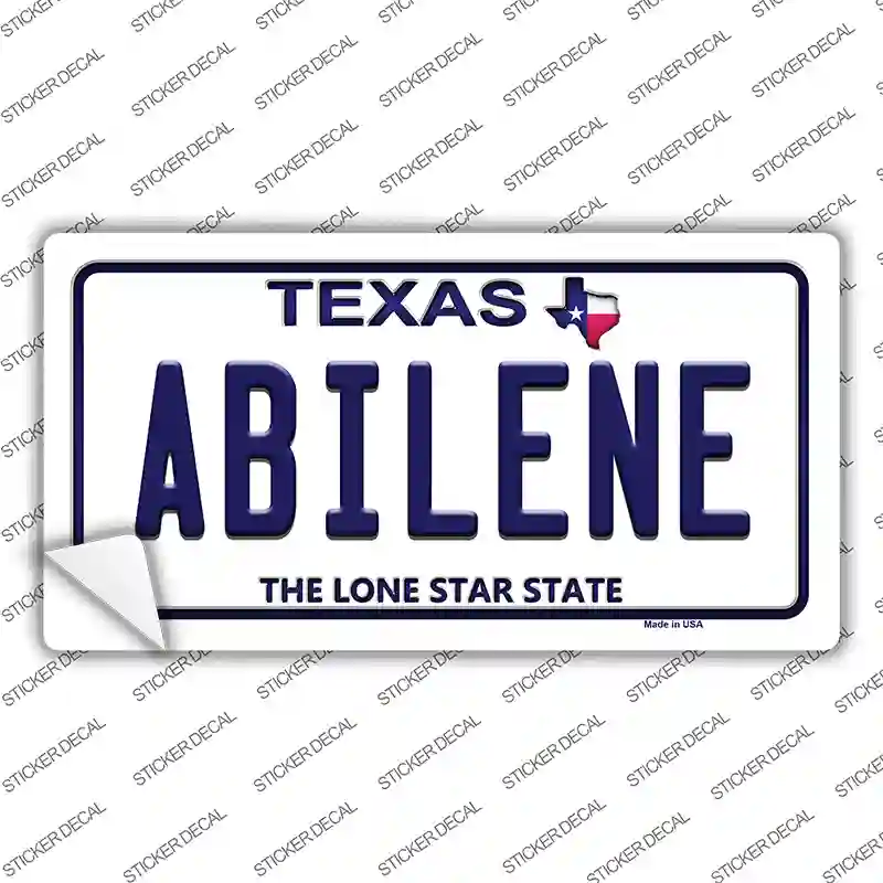 Abilene Texas Novelty Sticker Decal