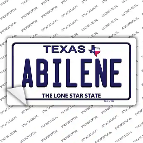 Abilene Texas Novelty Sticker Decal