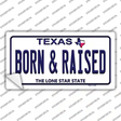 Born and Raised Texas Novelty Sticker Decal