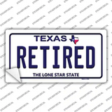 Retired Texas Novelty Sticker Decal