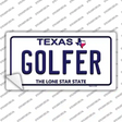 Golfer Texas Novelty Sticker Decal